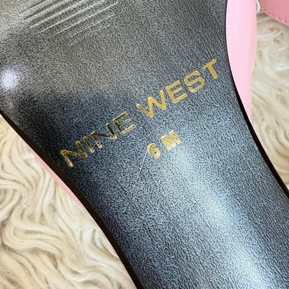 Y2K Pink Leather Rhinestone Daisy Sandals size 6 - Picture 6 of 8